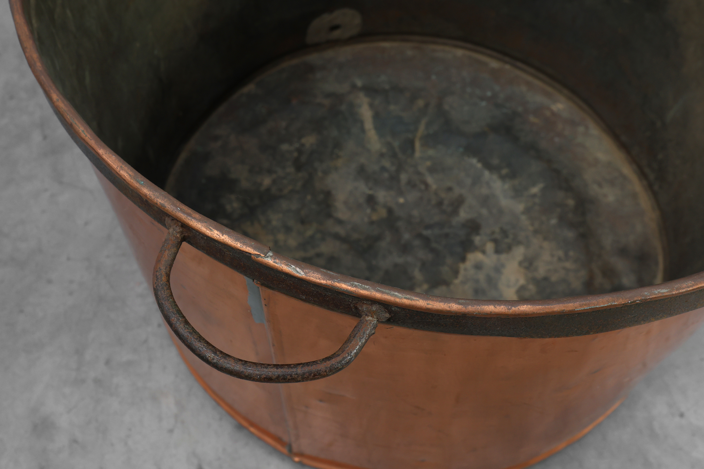 Large Copper Brew Kettle or chimney pot, France ca. 1820thumbnail